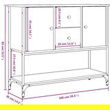 vidaXL Komoda boja hrasta sonome 100x36x85 cm od konstruiranog drva | shoptok.hr