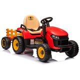 Traktor na akumulator s prikolicom BBH-030 - crveni | shoptok.hr