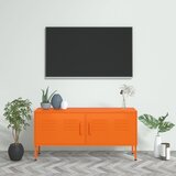 The Living Store TV omarica oranžna 105x35x50 cm jeklo - TV Omarica, (21375515) Cene