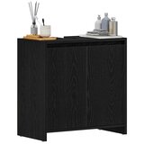  Kupaonski ormarić crni hrast 60x33x60 cm izrađeno drvo | shoptok.hr