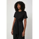 Silvian_Heach Kratka majica ženski, črna barva
