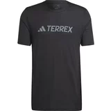 adidas Terrex Funkcionalna majica temno siva / črna