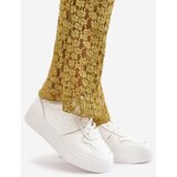 Boto Women's Platform Sneakers With Decorative Lacing White Mistra | Shoptok.si