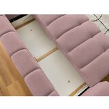 Bobochic Paris Rožnata raztegljiva/s prostorom za shranjevanje sedežna garnitura 251 cm Fuji – | Shoptok.si
