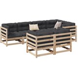  7-dijelni set vrtnih sofa od masivne borovine | shoptok.hr