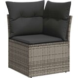 vidaXL 11-dijelni set vrtnih sofa od poliratana s jastucima sivi | shoptok.hr