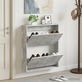  Ormar za cipele na zidu ARNHEM 71 x 17 x 86 cm Betonska siva - Betonska siva | shoptok.hr