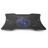 Nedis 17-palčni hladilnik USB za prenosni računalnik s tihim ventilatorjem LED, Črna, (5000064038) | Shoptok.si
