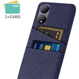 INORCO Ovitek za telefon z dvema režama za kartice za vivo Y100 5G, trdi računalnik + ovitek za mobilni telefon iz blaga, (22036303) | Shoptok.si