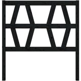 Posteljno vzglavje črno 81x4x100 cm trdna borovina, (20647055) | Shoptok.si