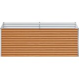  Vrtna visoka greda 195 x 100 x 68 cm Cinkana jeklena, (5000287690) | Shoptok.si