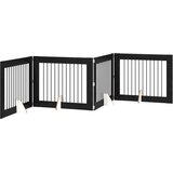  Vrata za pse s postoljem 4 pcs Crni hrast 100 x 80 cm | Eponuda.ba