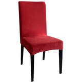  Za stolicu rastezljiva Velvet crvena 45x52 cm, set od 2 kom | shoptok.hr