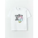 LC Waikiki Girls' Crew Neck Printed Short Sleeve T-Shirt & Tights