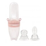 Kikka Boo flašica sa kašičicom i mljackalicom za voće 2in1 pink ( KKB20092 ) KKB20092 | ePonuda.com