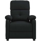  Masažna fotelja od tkanine crna - Crna 1 | shoptok.hr