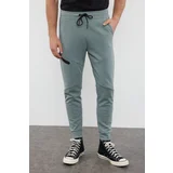 Trendyol Mint Regular Cut Stitched Pocket Detailed Sportswear Sweatpants