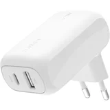42W dvovratni USB-C USB-A ultra hitri omrežni polnilnik, Bela, (5000065648)