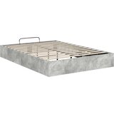  Otomanski krevet Betonsko Siva 135 x 190 cm Konstrukcijsko drvo | shoptok.hr