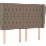  Vzglavje z ušesi taupe 147x23x118/128 cm blago, (20954552) | Shoptok.si