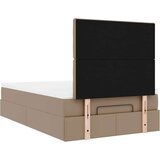 vidaXL Okvir kreveta s madracem cappuccina 120x200cm umjetna koža | shoptok.hr