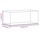  Kutija za izlaganje prozirna 34 x 16 x 14 cm akrilna | Shoptok.si