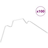 vidaXL Sponke za rastlinjak 100 kosov tip W pocinkano jeklo | Shoptok.si