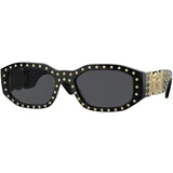 Versace Studded Medusa Biggie VE4361 539787 ONE SIZE (53) Črna/Siva