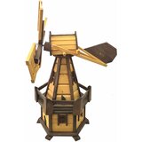  Drvena vrtna vjetrenjača, rotirajuća, ukrasna 100 cm | shoptok.hr