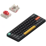 Air60 V2 Brezžična Mehanska Tipkovnica Slim Basalt Black Red Switch / Bluetooth / 2.4GHz, (22126136)