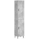  Visoka komoda siva betona 34,5x34x180 cm od konstruiranog drva | shoptok.hr