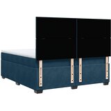  Krevet s oprugama i madracem plavi 200x200 cm baršunasti | shoptok.hr