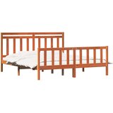  Krevetna konstrukcija 2 pcs Vosak smeđa 205,5 x 185,5 x 100 cm | shoptok.hr