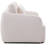 Kave Home Kremno bela raztegljiva sedežna garnitura iz šenilje 225 cm Laira – | Shoptok.si