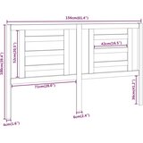  Uzglavlje za krevet boja meda 156 x 4 x 100 cm masivna borovina | Eponuda.com