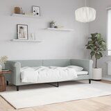  The Living Store Raztegljiva postelja svetlo siva 90x200 cm žamet - Raztegljiv Kavč, (21488620) | Shoptok.si