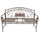 Garden Pleasure Smeđa metalna vrtna klupa Saket – | shoptok.hr