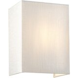 Elstead Lighting Elstead Lightbox Stenska svetilka Riley, majhna kvadratna, s poliranim kromom in senčnikom iz umetne svile v slonokoščeni barvi, (22099263) | Shoptok.si