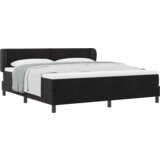 Box Spring krevet s madracem crni 180x200 cm baršun | shoptok.hr
