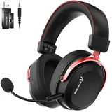 bežične gaming slušalice L30PRO 50mm/7.1 Surround/TriMode/Aluminium/1100mAh/Black red