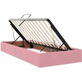  s madracem i skladištem Ružičasta 100 x 200 cm Baršun | shoptok.hr