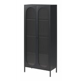 Støraa Črna kovinska vitrina 80x186x40 cm Luna – | Shoptok.si