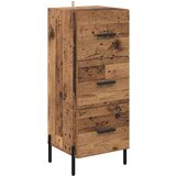 vidaXL Strani šal Star les 34 x 34.5 x 90 cm Konstruiran les | Shoptok.si