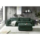 Livetastic VELIKA ZOFA, temno zelena tekstil | Shoptok.si