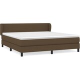 Maison Chic Box spring postelja - Vzmetna postelja z vzmetnico temno rjava 180x200 cm blago SL1933, (21909319) | Shoptok.si