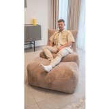 SLOWDOWN Svetlo siva vreča za sedenje iz tkanine bouclé Plus 100 Lounge – | Shoptok.si