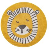 Ixia Oker žuti pamučni dječji tepih ø 100 cm Lion – | shoptok.hr