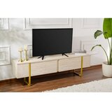 Hanah home TV polica Serenity Travertine Gold Cene