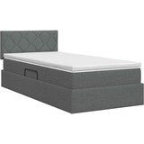  s madracem i skladištem Tamnosiva 100 x 200 cm Baršun | shoptok.hr
