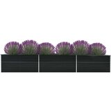  Povišena vrtna gredica pocinčani čelik 480x80x77 cm antracit | shoptok.hr